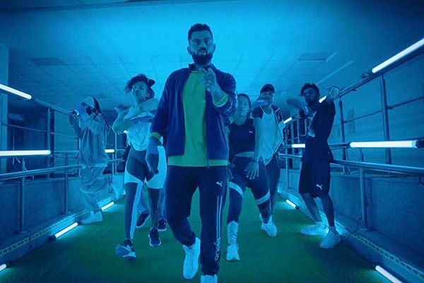 The video features several PUMA athletes like Olympic gold medalist and six-time world champion Mary Kom, Indian cricketer Sushma Verma, footballers Rahul Bheke, and Dheeraj Singh Moirangthem.
